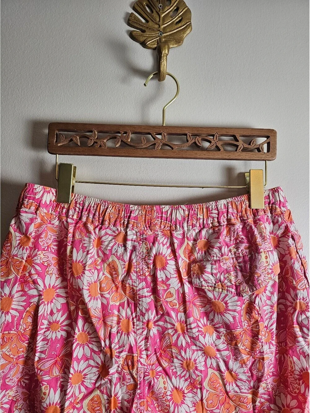 Lilly Pulitzier Swim Pink & Organge Men Size S Trunks